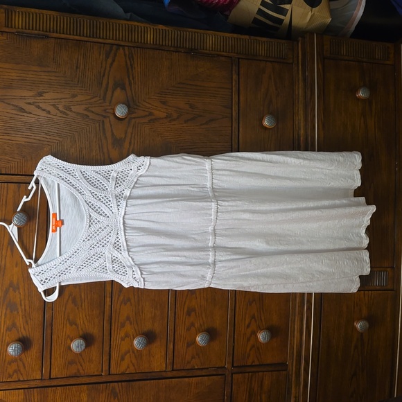 Joe Fresh White sleeveless dress with knitted upper body size 1X - Picture 1 of 5